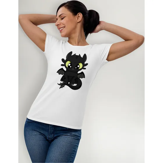 Camiseta Estampada Algodón Dama Chimuelo Mkc