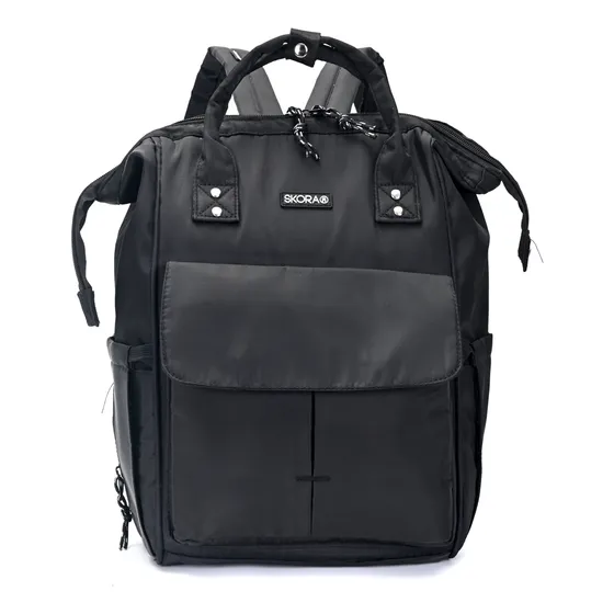 Mochila Maternal Impermeable Bolso Multifuncion Cambiador Color Negro