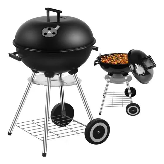 Parrilla De Carbón Con Cenicero Portátil 44cm