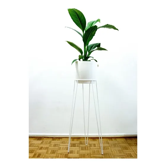 Portamacetas Hierro 80cm + Maceta 27 Cm
