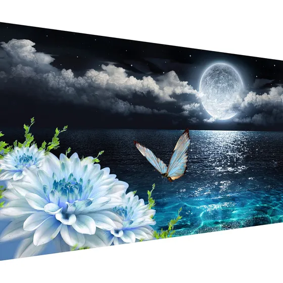 Gesoon Kits Pintura Diamante Lago Para Adulto Kit Arte 5d 28