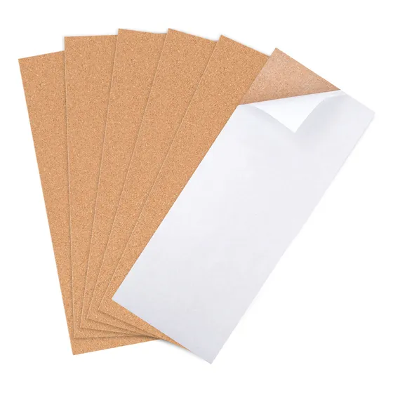 Tf 6 Hojas De Corcho Autoadhesivas De 35 X 14 Cm