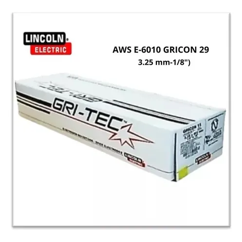 Electrodo Gricon  29  E6010 De 3,25 Mm Y 1/8  X  Kilo