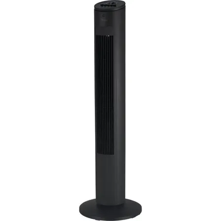 Ventilador De Torre Midea Preto, Programável, Silencioso Com Ajuste De 3 Velocidades 127v