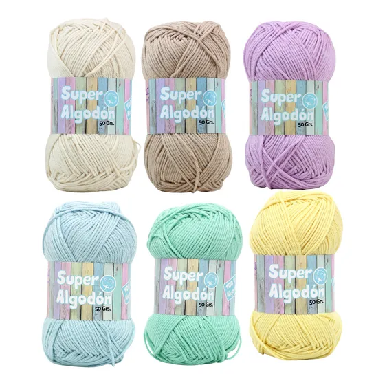 Set Amigurumi Petunia 6 Ovillos Super Algodón De 50 Gramos