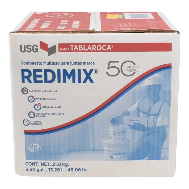 Usg Redimix Compuesto Multiuso Para Juntas Blanco 21.8 Kg