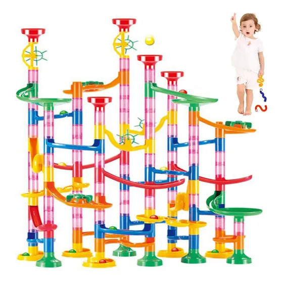 Juguetes Bloques Construcción 133 Pcs Bloques Pista Canicas