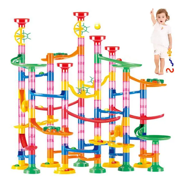 Juguetes Bloques Construcción 133 Pcs Bloques Pista Canicas