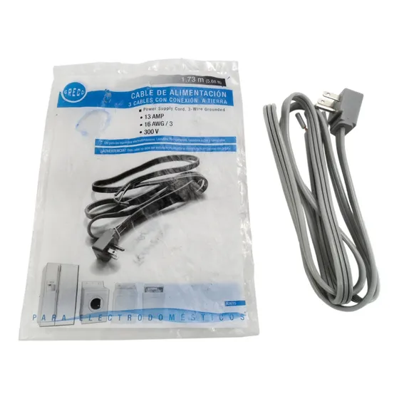 Chicote / Cable De Corriente Para Lavadora Whirlpool