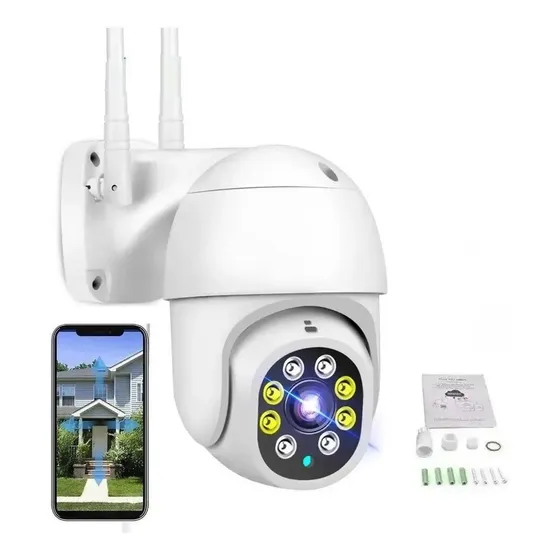 Cámara Ip Con Movimiento Infrarrojo Impermeable Wifi Full Hd