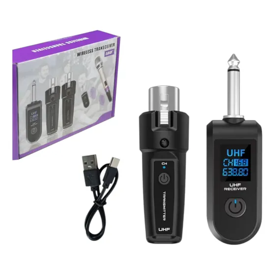 Transmisor Y Receptor Uhf Para Micrófono Inalámbrico
