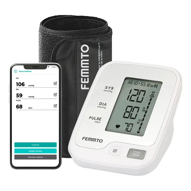 Tensiometro Digital Brazo Medir Presion Aparato Monitor Arterial Electrico Femmto