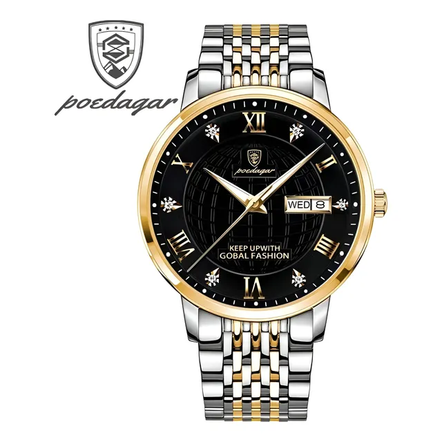 Reloj Poedagar Hombre Día Del Padre Cronógrafo Lujo