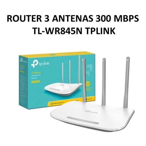 Router 3 Antenas 300 Mbps Tl-wr845n Tplink