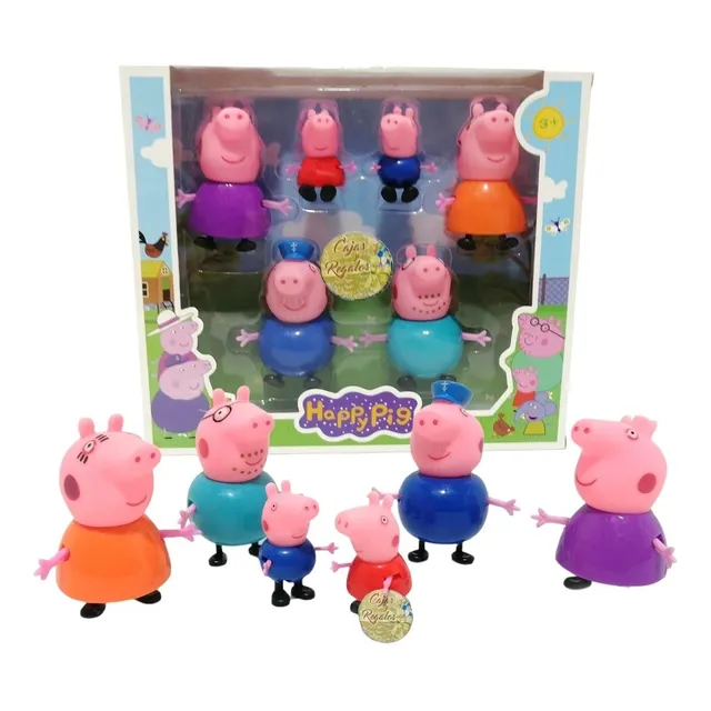 Peppa Pig Familia Juguetes Pepa Cerdito Coleccion 