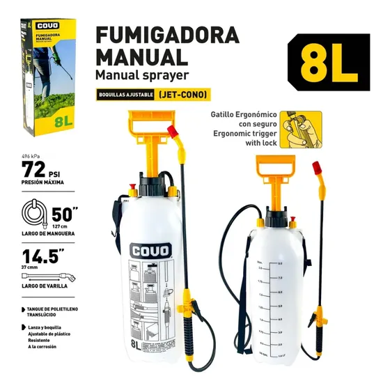 Fumigadora Manual 8l Covo
