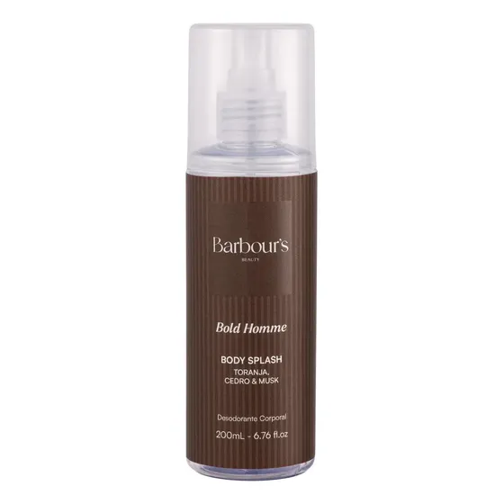 Body Splash Bold Homme Masculino - Barbour's Beauty - Desodorante Colônia 200 Ml Spray