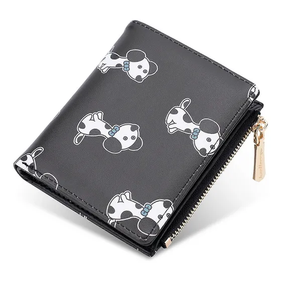 Cartera Tarjetero De Mujer Baellerry Estampado De Perritos