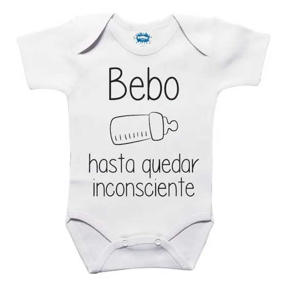 Body De Bebe Personalizado Bebo Hasta Quedar Inconsciente