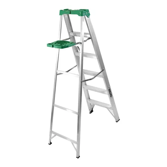 Escalera De Tijera Cuprum C-2213-06 Aluminio 175 Kg 1.83m