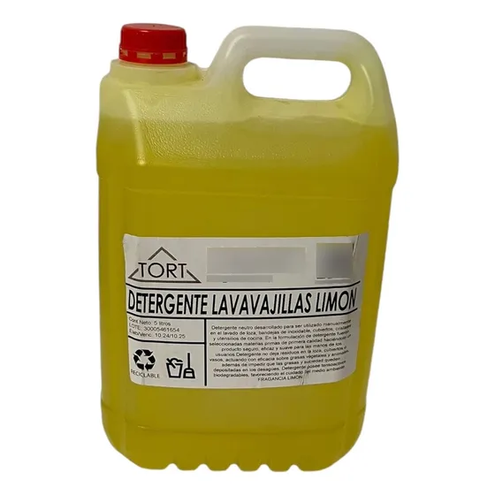 Detergente Jabón Para Platos Limón 5 Litros
