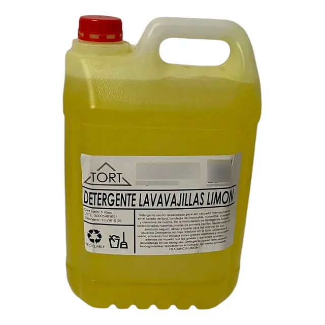 Detergente Jabón Para Platos Limón 5 Litros