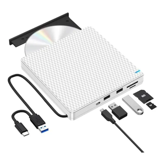 Guamar Unidad Externa De Cd/dvd Para Laptop, Usb