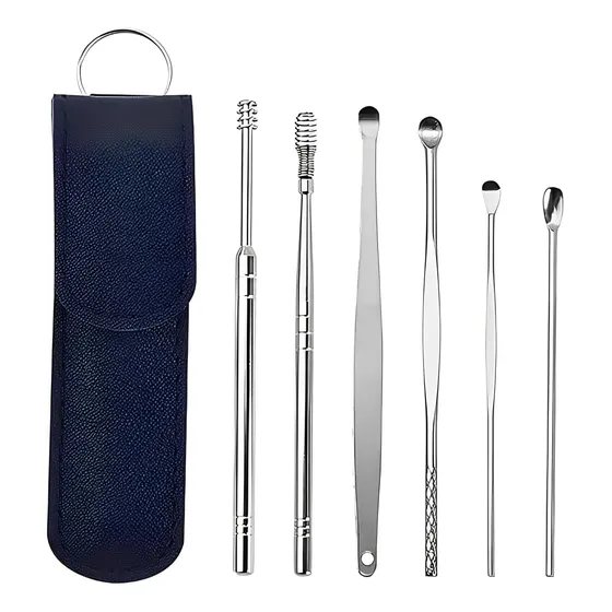  Kit Limpieza Y Cuidado De Oídos En Estuche X6 