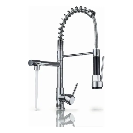 Llave Monomando Gourmet Lava Platos Resorte Chrome Fk