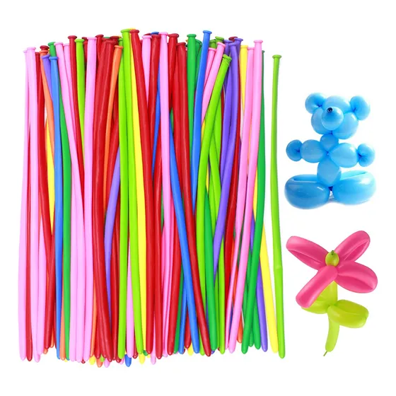 100pcs Globo Largo Mágicos Para Decoración Fiestas