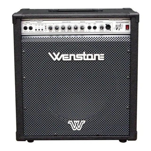 Amplificador Wenstone BE-1200 Transistor para bajo de 120W color negro 220V