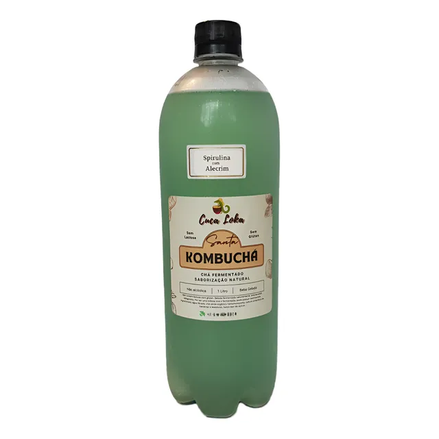 Kombucha Cuca Loka Sabor Spirulina 1l Super Saborosa