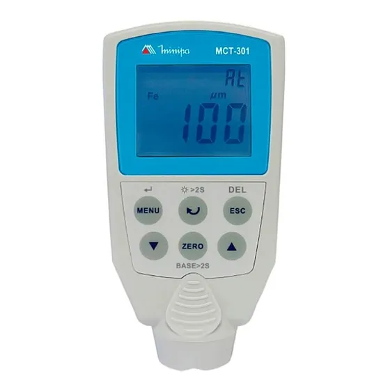 Medidor De Espessuras De Camada Base Ferrosa Mct-301 Minipa