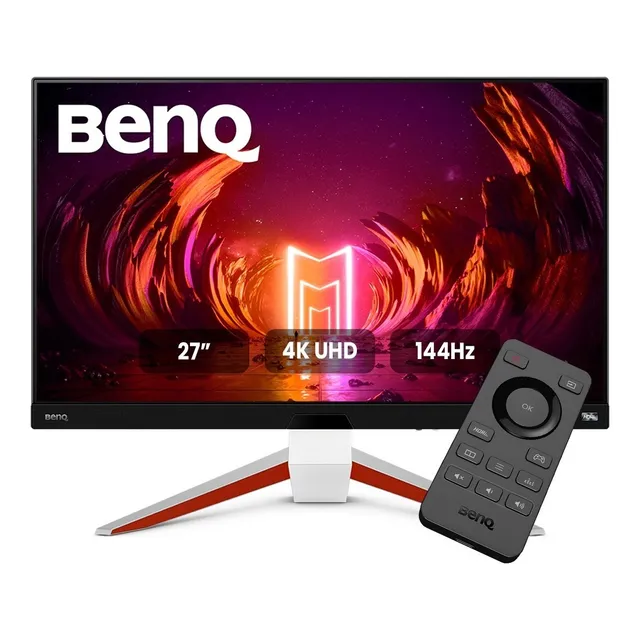 Monitor Gamer Benq Con Pantalla De 27  144hz 127v Y 4k Negro/blanco