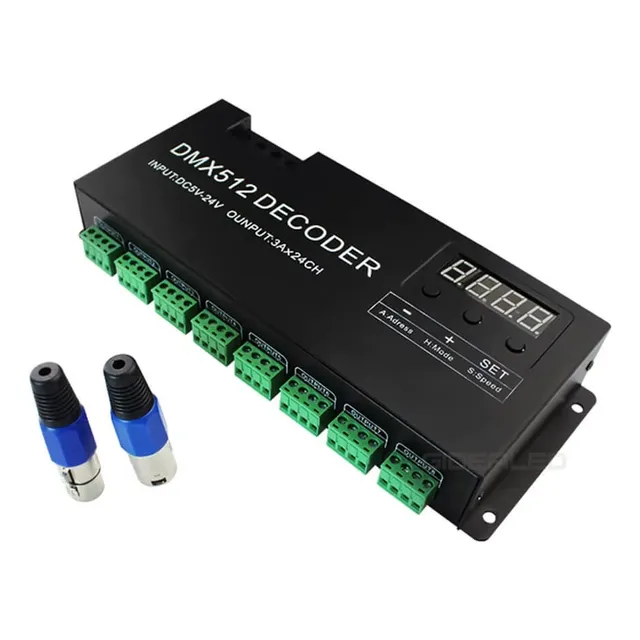 Controlador De Atenuación Dc12v-24v Del Decodificador Dmx-51
