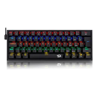 Teclado Gamer Redragon Fizz Rainbow MecĂąnico Switch Blue Teclado Gamer Redragon Fizz Rainbow MecĂąnico Switch Blue
