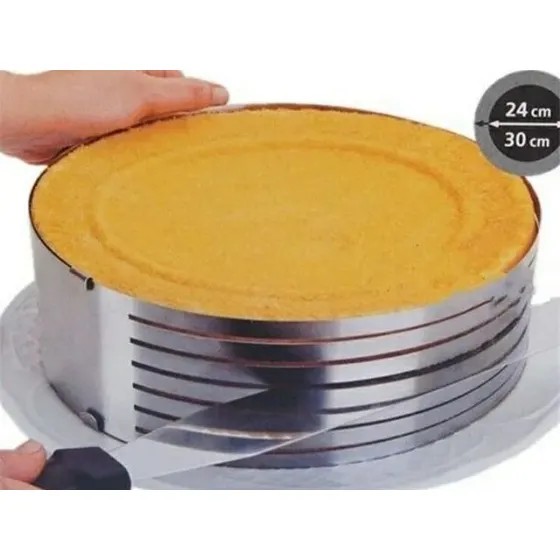 Cortador De Tortas En Capas (cake Ring) De 24 A 30 Cm 
