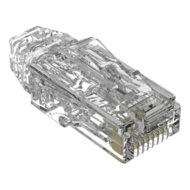 Plug Rj45 Cat6/6a, Para Cable Utp De Calibre 28 Awg, Chapado