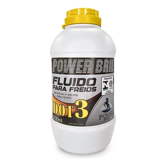 Fluido De Freios Dot 3 500ml -  Caixa Com 12 Unidades 