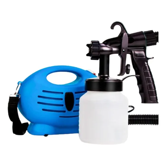 Kit Compressor Elétrico Pulverizador De Tinta 650w 127v