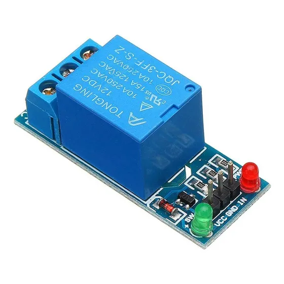 Módulo 1 Relé 12vdc 2 Leds Dispara A Bajo Voltaje