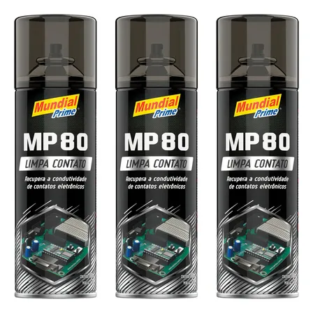 Kit 03 Uni Limpa Contato Elétrico Eletronico Mundial Prime