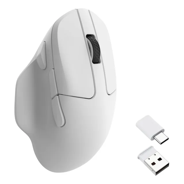 Mouse Inalambrico Keychron M7 Ergonomico 63 G Blanco