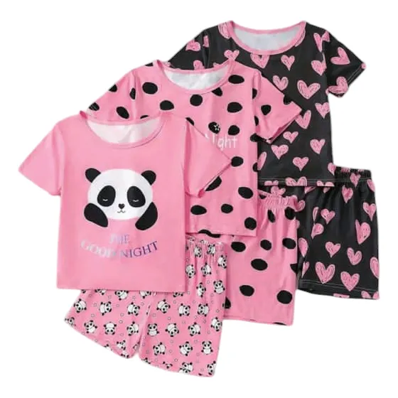 Pijamas De Niñas De Oso Panda  Tallas 7