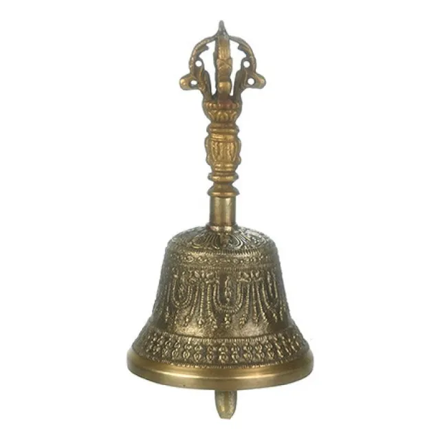 Campana Tibetana 15cm Labrada Nepal Meditacion Reiki Tm Ct