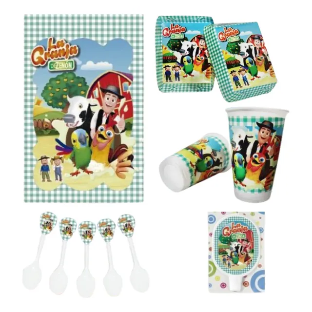 Kit De Fiesta Temática La Granja De Zenon Para Cumpleaños