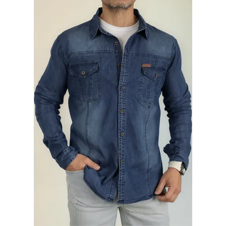 Camisa Mezclilla Hombre