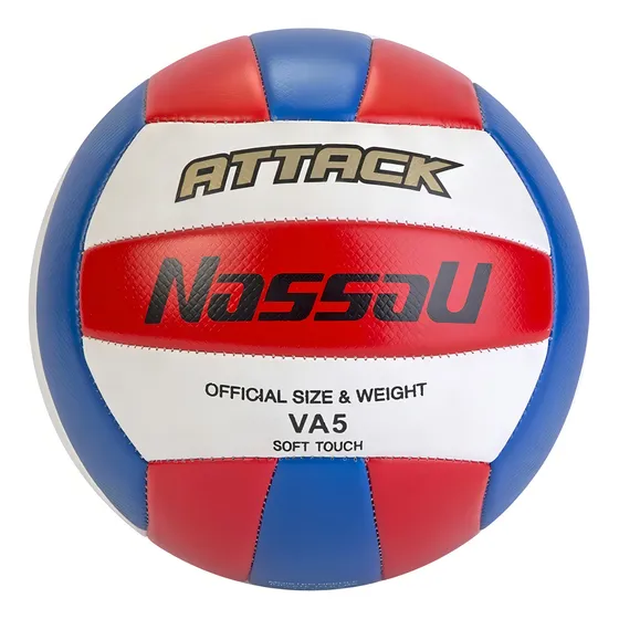 Pelota De Voley Tricolor N° 5 Apto Profesional Soft Touch Color Blanco/rojo/azul
