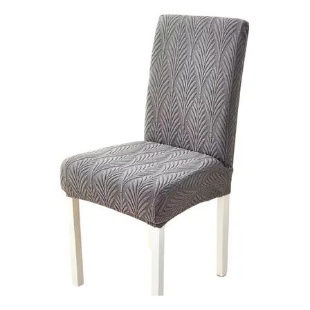 Pack De 6 Fundas Cubre Sillas Jacquard Comedor Diseño Hojas