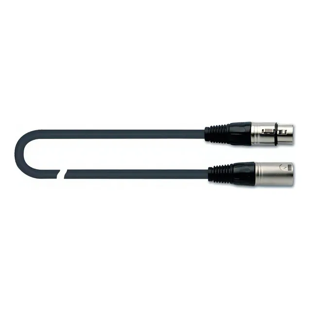 Cable Para Microfono 5m Negro Quiklok Mx775-5